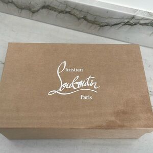 Louboutin Empty shoe box w/ Tissue Paper 12.75”x10.25”x5.25” Storage Gift